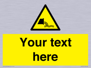 Custom Warning sewage effluent outfall